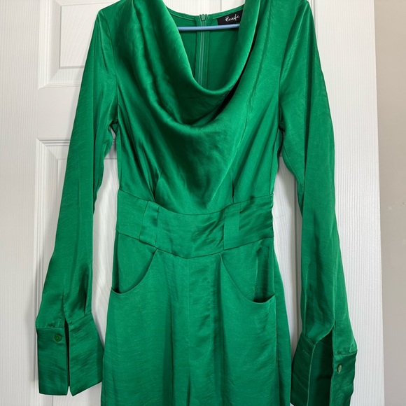 Hanifa Pants - Hanifa Vibrant Green Long Sleeve Dress